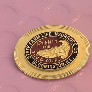 Vintage State Farm Life Insurance Company gold pin